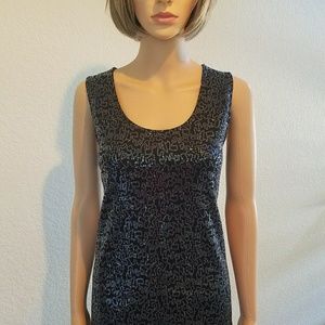 🌈 NWT! Ellen Tracy glamorous sequin tank top